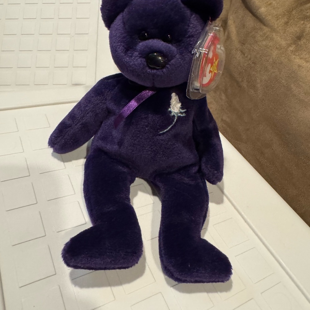 Ty Princess Purple Plush Bear